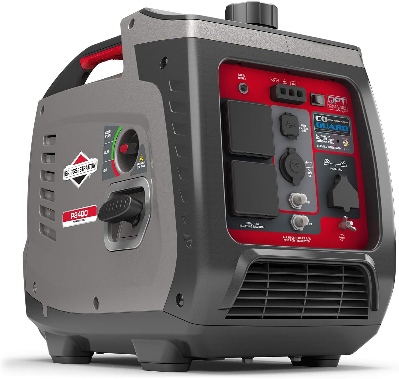Briggs & Stratton 030801 Petrol Portable Inverter Generator PowerSmart Series P2400