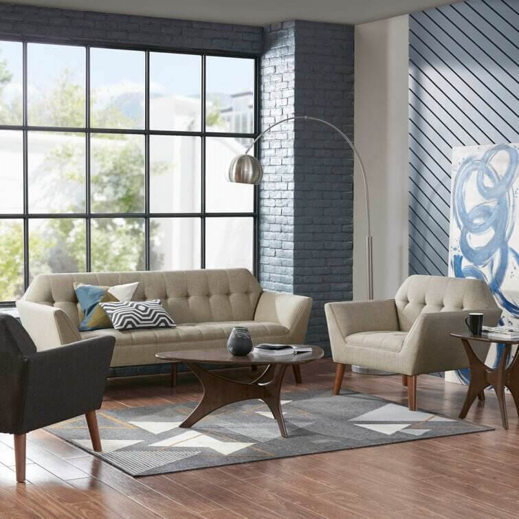 Alice Modern Button Tufted Armchair