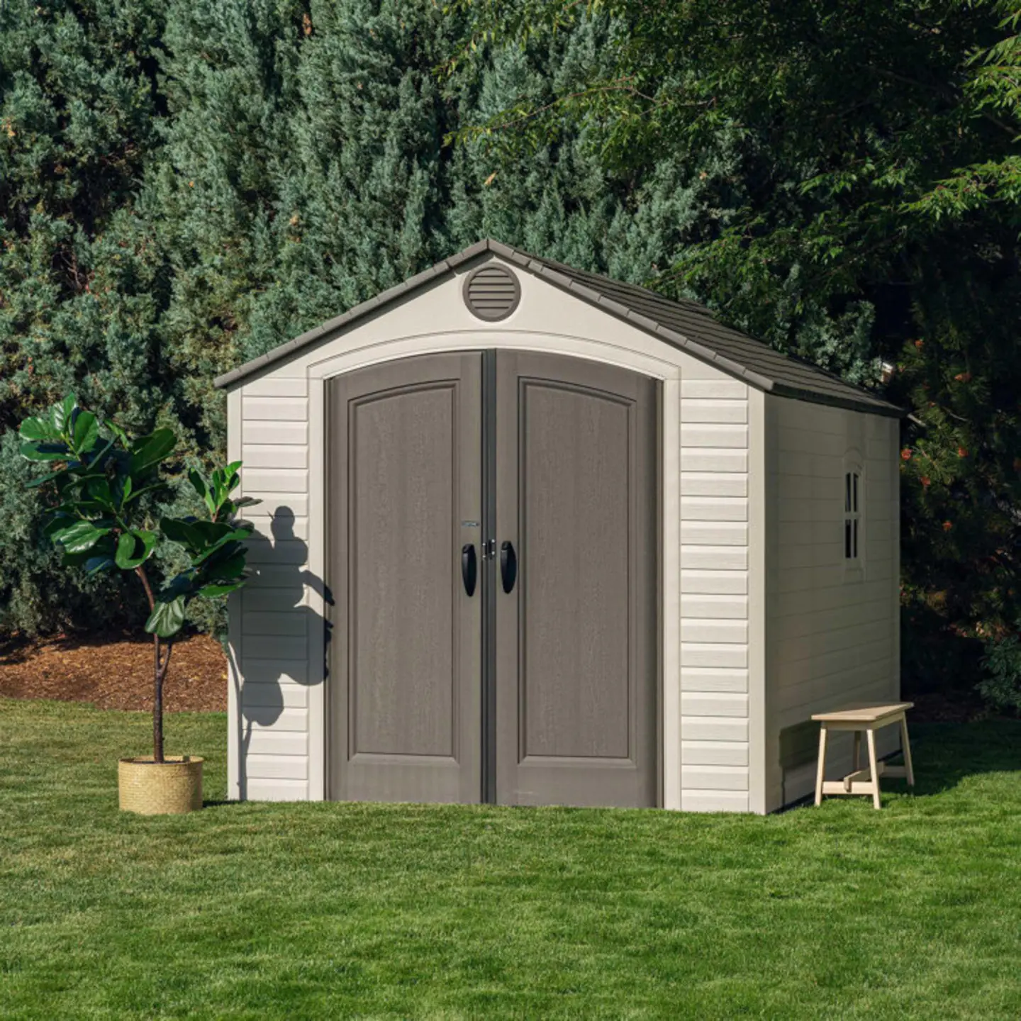 Lifetime 8 ft. x 12.5 ft. High Density Reinforced Structure Outdoor Storage Shed