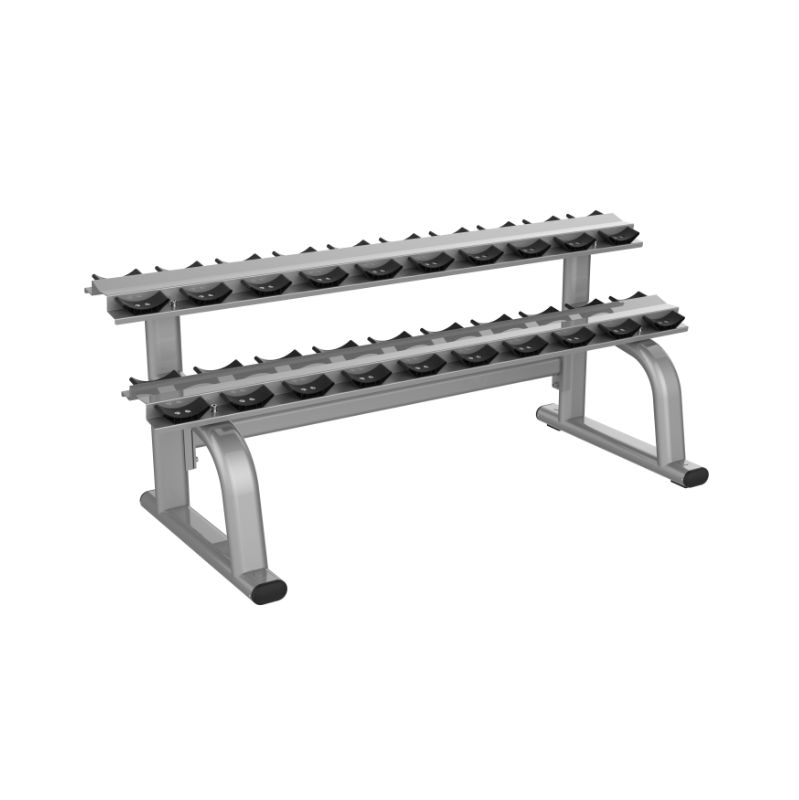 2 Tiers Dumbbell Rack with Saddles