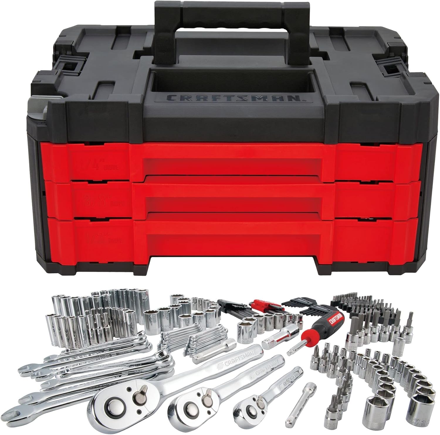 CRAFTSMAN Socket Set, 262-Piece Mechanic Tool Set, 1/4
