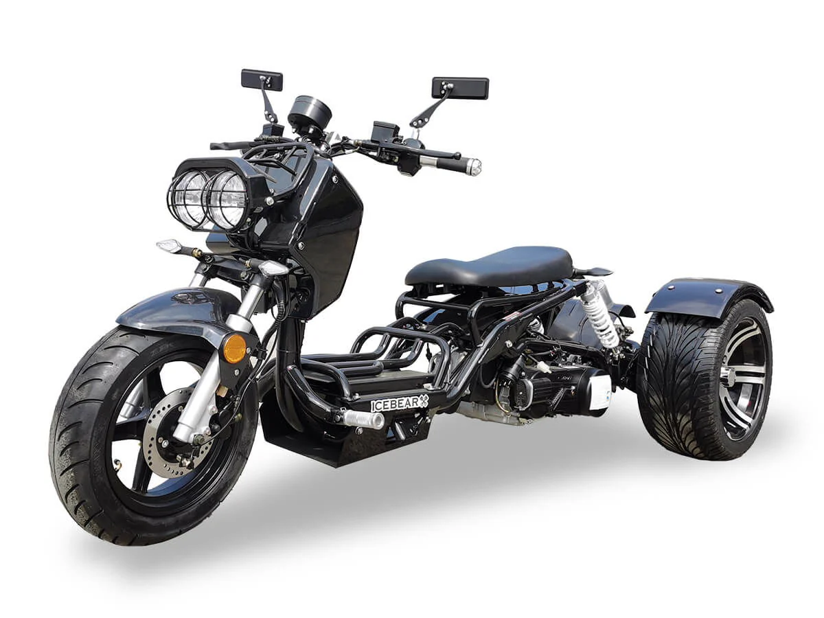 Maddog 150cc Street Trike, Automatic, Disc Brakes, 14 inch Aluminum Rear Wheels