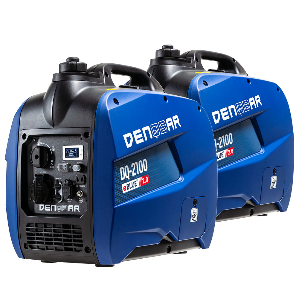 BUNDLE: 2 X 2.1 KW INVERTER GENERATOR DQ-2100 + CABLE FOR PARALLEL CONNECTION