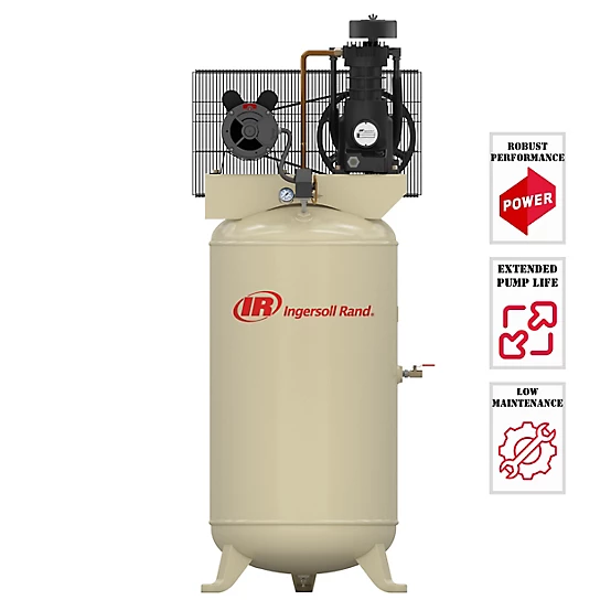 Ingersoll Rand 5 HP 80 gal. 2-Stage Reciprocating Air Compressor, 175 PSI