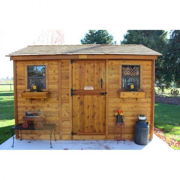12 ft. W x 8 ft. D Wood Storage Shed