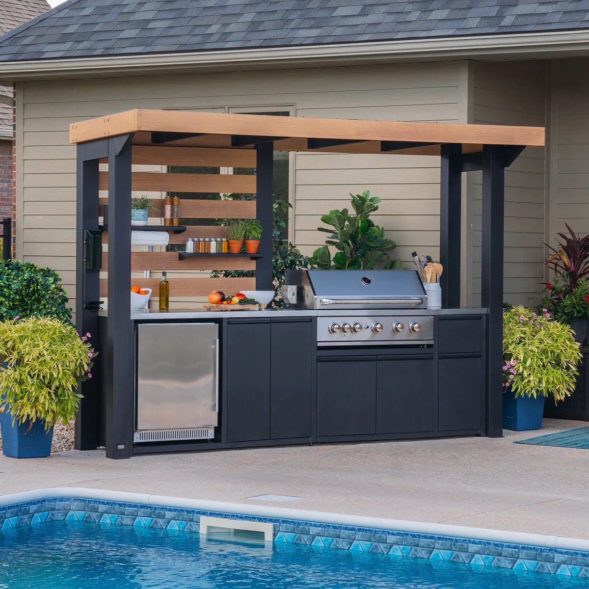 🔥[Limited Quantity]-Last 67+Sets✨Backyard Discovery Fusion Flame Propane Gas Outdoor Kitchen