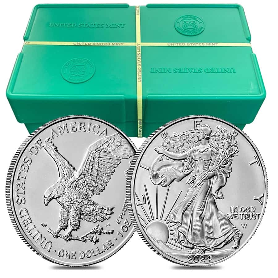 🔥Monster Box of 500 - 2024 1 oz Silver American Eagle $1 Coin BU🔥