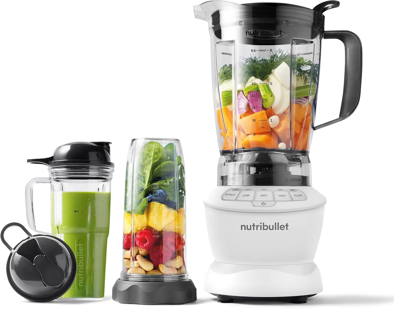 NutriBullet ZNBF30500Z Blender Combo 1200 Watt, 1200W, Dark Gray