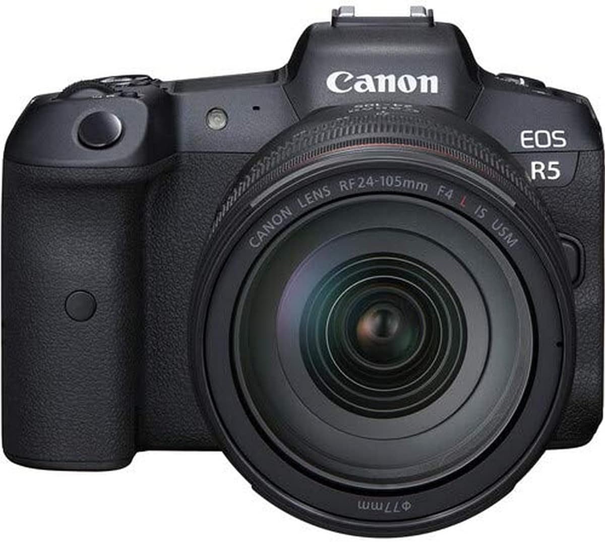 Canon EOS R5 Kit RF24-105mm f/4L IS USM +Canon RF 24-70mm F2.8 L is USM Lens, Black