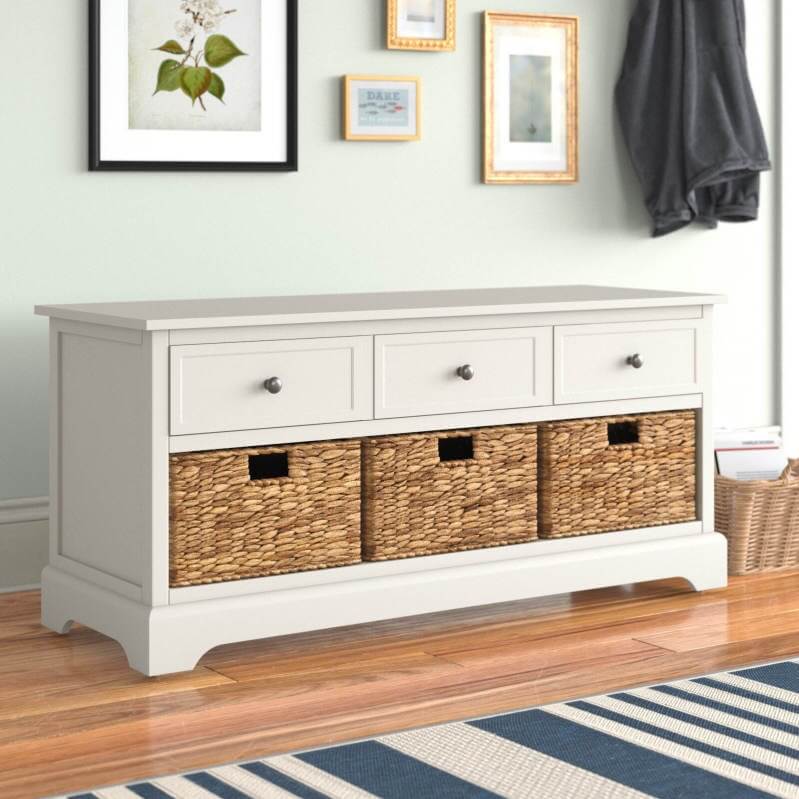 Kaler Drawers Storage Bench