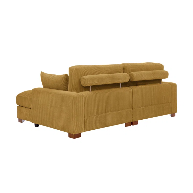Mordecai 90'' Corduroy Sleeper Sofa