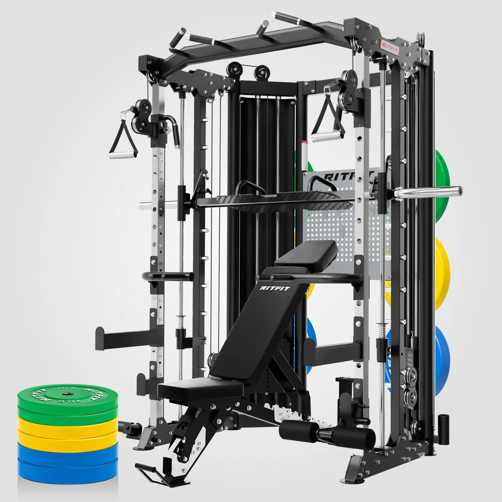RitFit BPC06 All-In-One Smith Machine Home Gym Package