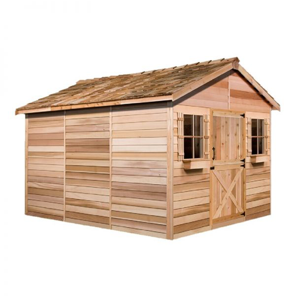 Solid and Manufactured Wood Traditional Storage Shed