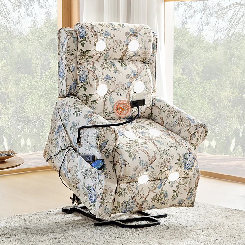 Harold Lift Assist Power Recliner With Massage Heat And Manual Headrest