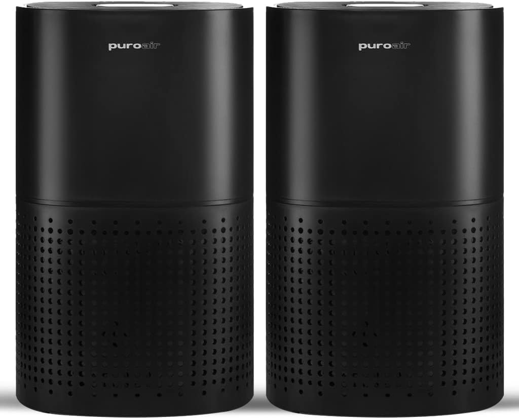 Powerful PuroAir HEPA Air Purifiers for Home Large Rooms - Covers 2,145 Sq Ft - Filters Up To 99% of Pollutants, Smoke, Pollen, Dust, and VOCs - Air Purifiers for Bedroom - Quiet HEPA Air Filter 36 dB