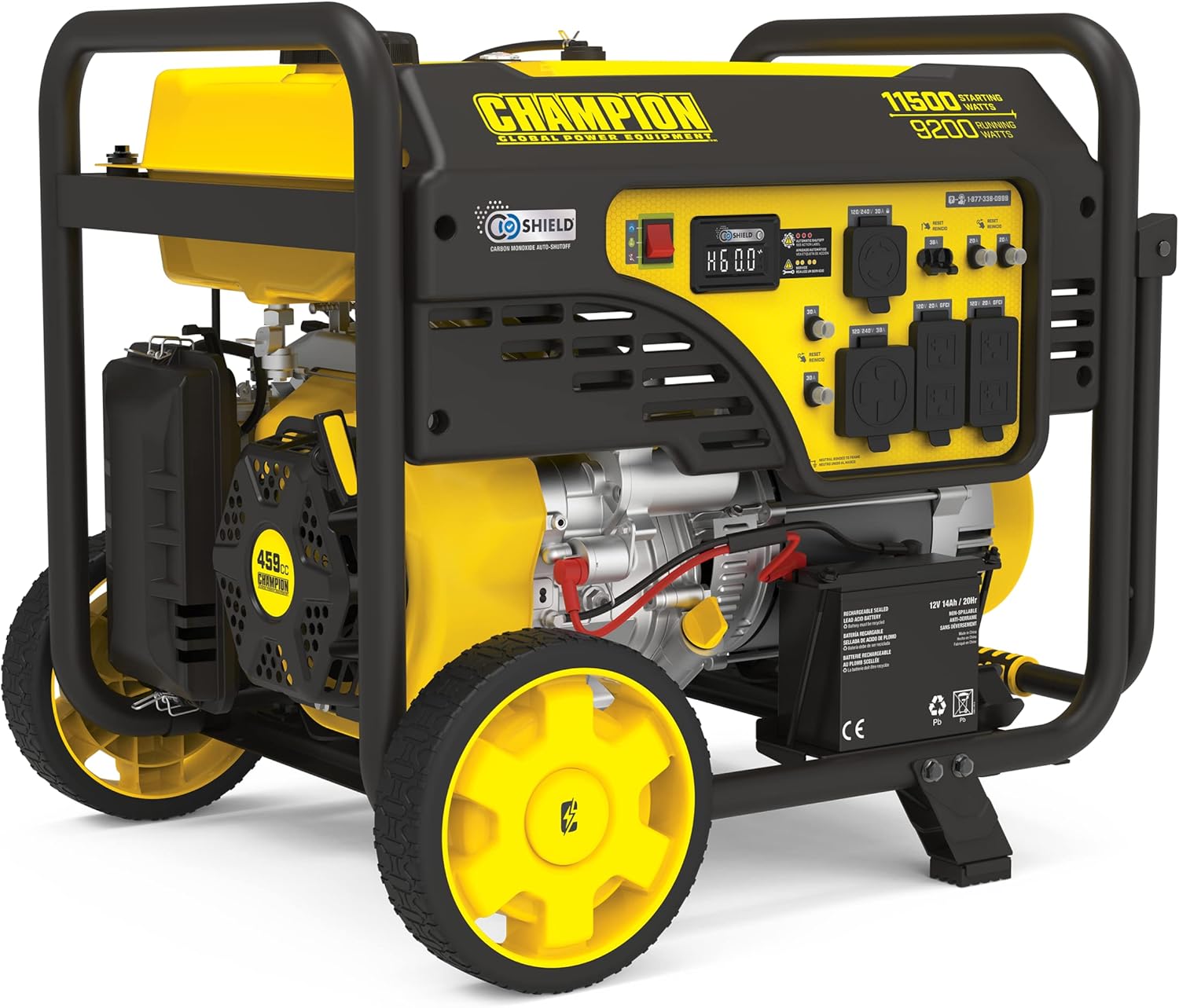 Champion Power Equipment 11,500/9,200-Watt Electric Start Portable Generator with CO Shield