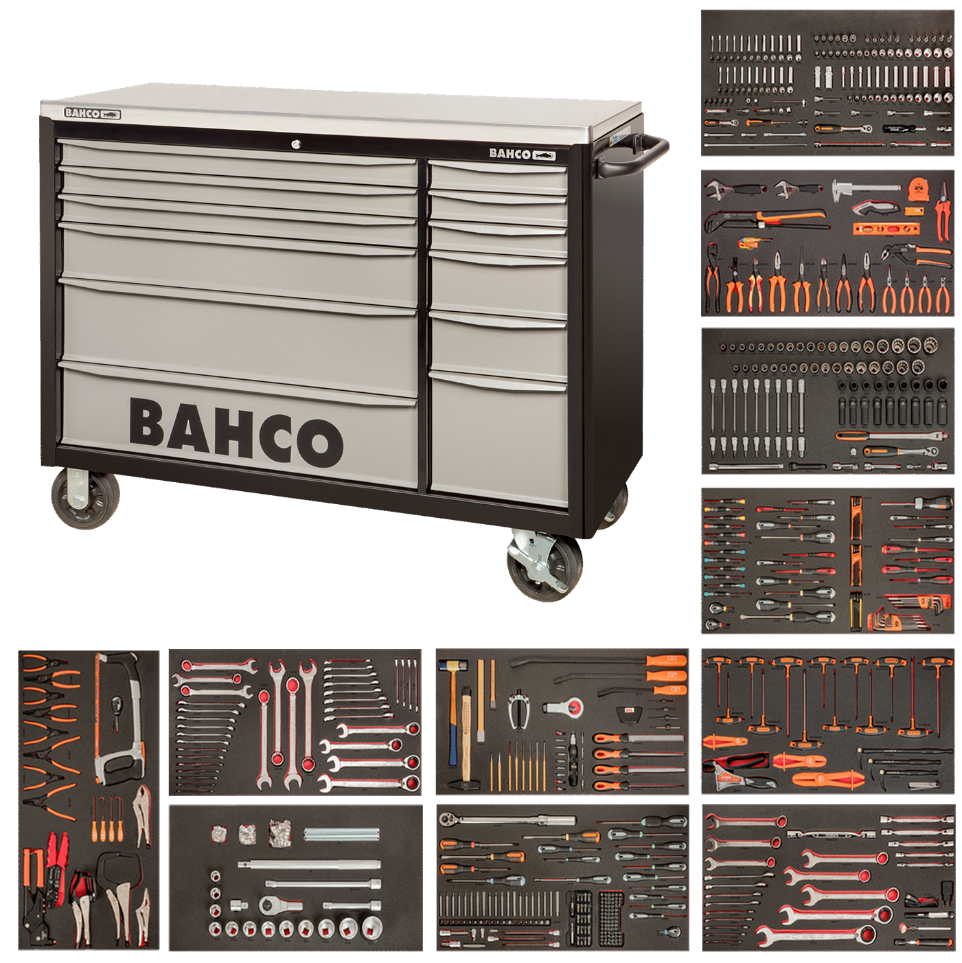 BAHCO 758 Piece Tool Box Set with 53