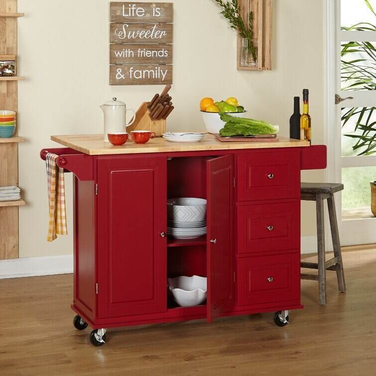Hardy Solid Wood Kitchen Cart