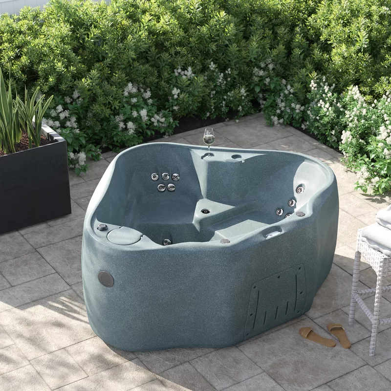 💥Clearance Sale🔥Select AR300 2-Person 20-Jet Oval Plug & Play Hot Tub with LED Waterfall, powered by Jacuzzi Pumps