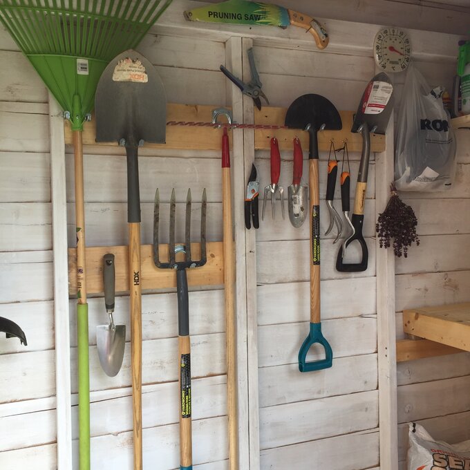 8.5 ft wide x 4.5 ft deep solid wood inclined storage shed