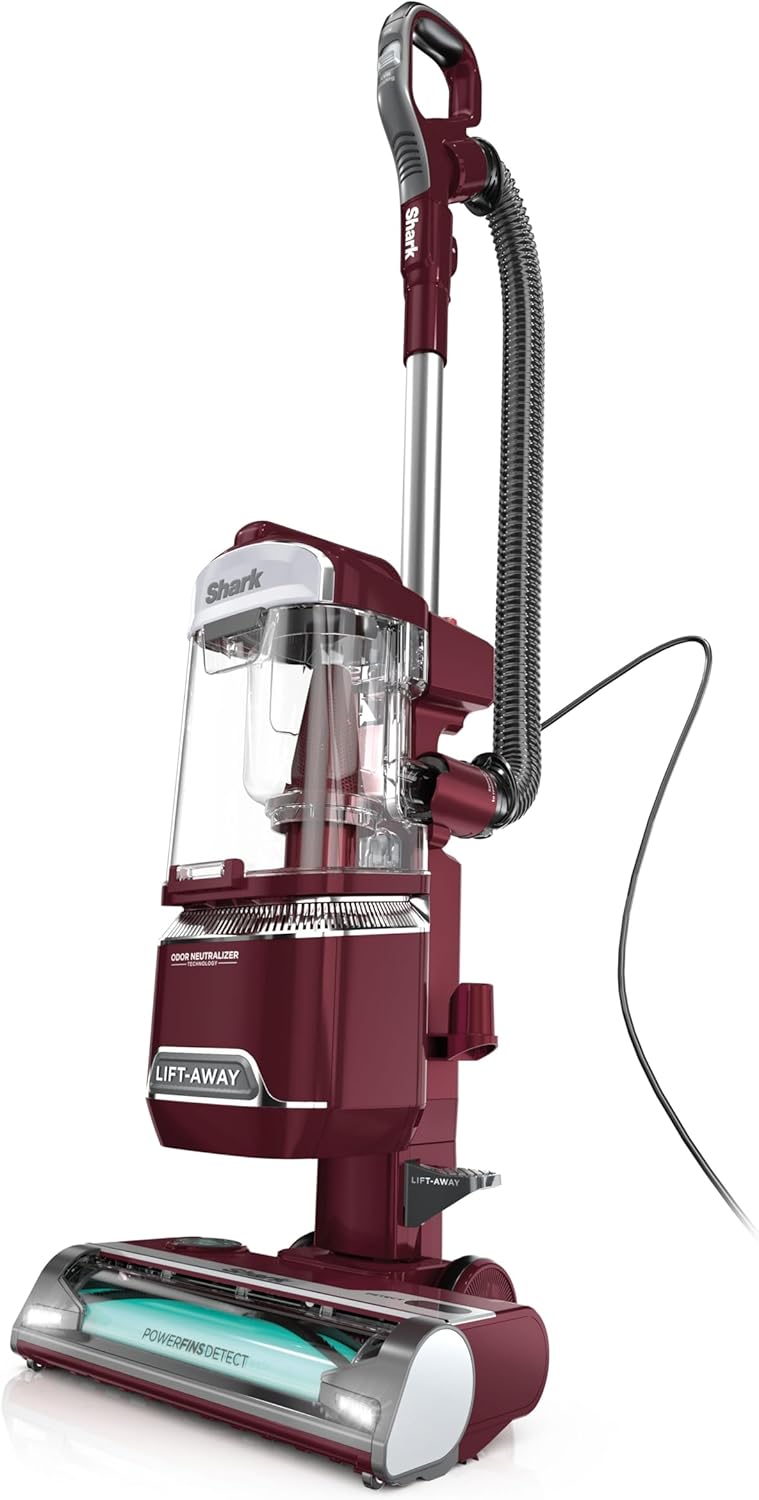Shark NV752 Rotator Powered Lift-Away TruePet Upright Vacuum with HEPA Filter, Large Dust Cup Capacity, LED Headlights, Upholstery Tool, Perfect Pet Power Brush & Crevice Tool, Bordeaux