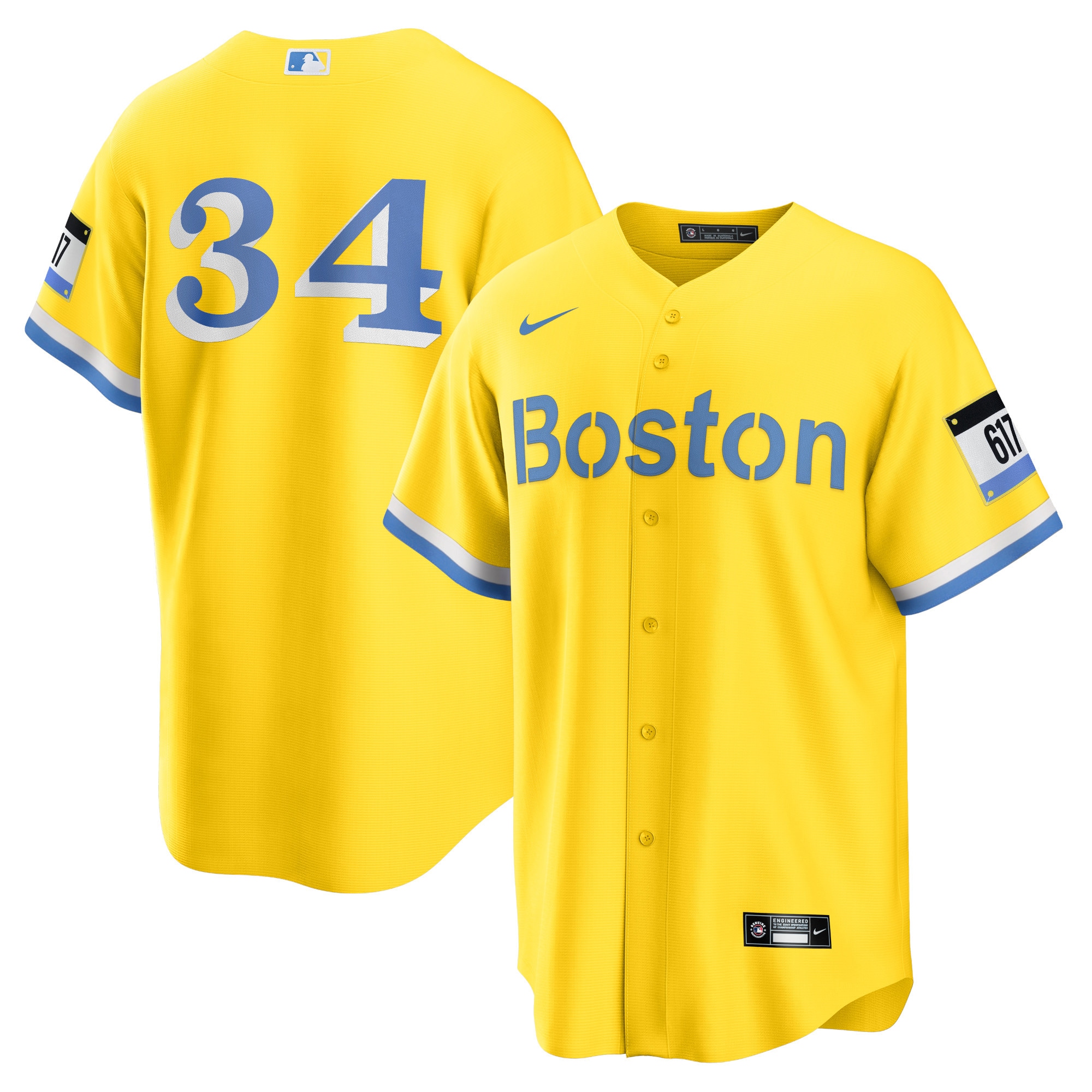 David Ortiz Boston Red Sox  Retired Player City Connect Replica Jersey - Gold