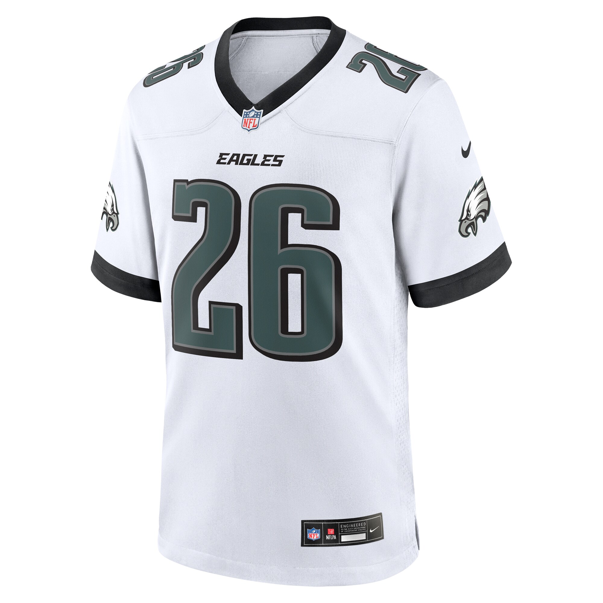 Saquon Barkley Philadelphia Eagles  White Game Jersey -  White