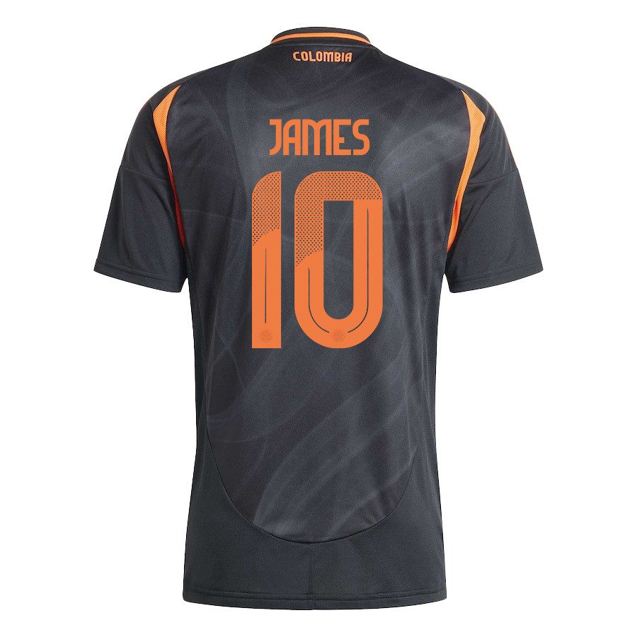James Rodríguez 10 Colombia National Team 2024/25 Away Men Jersey - Black