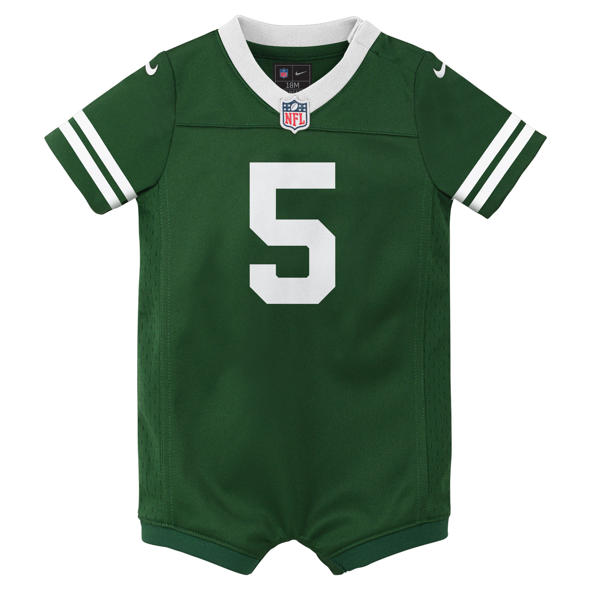 Garrett Wilson New York Jets  Newborn & Infant Game Romper Jersey - Legacy Green