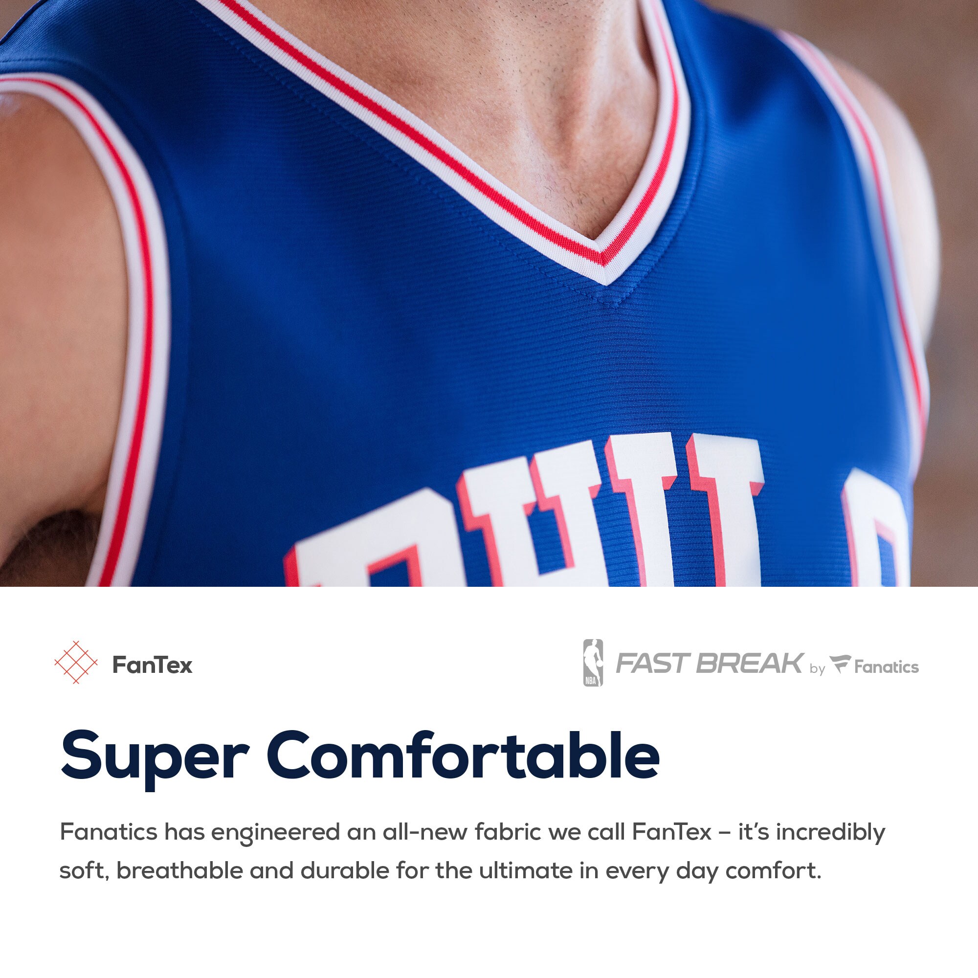 Joel Embiid Philadelphia 76ers Fanatics Fast Break Replica Team Color Player Jersey Royal - Icon Edition