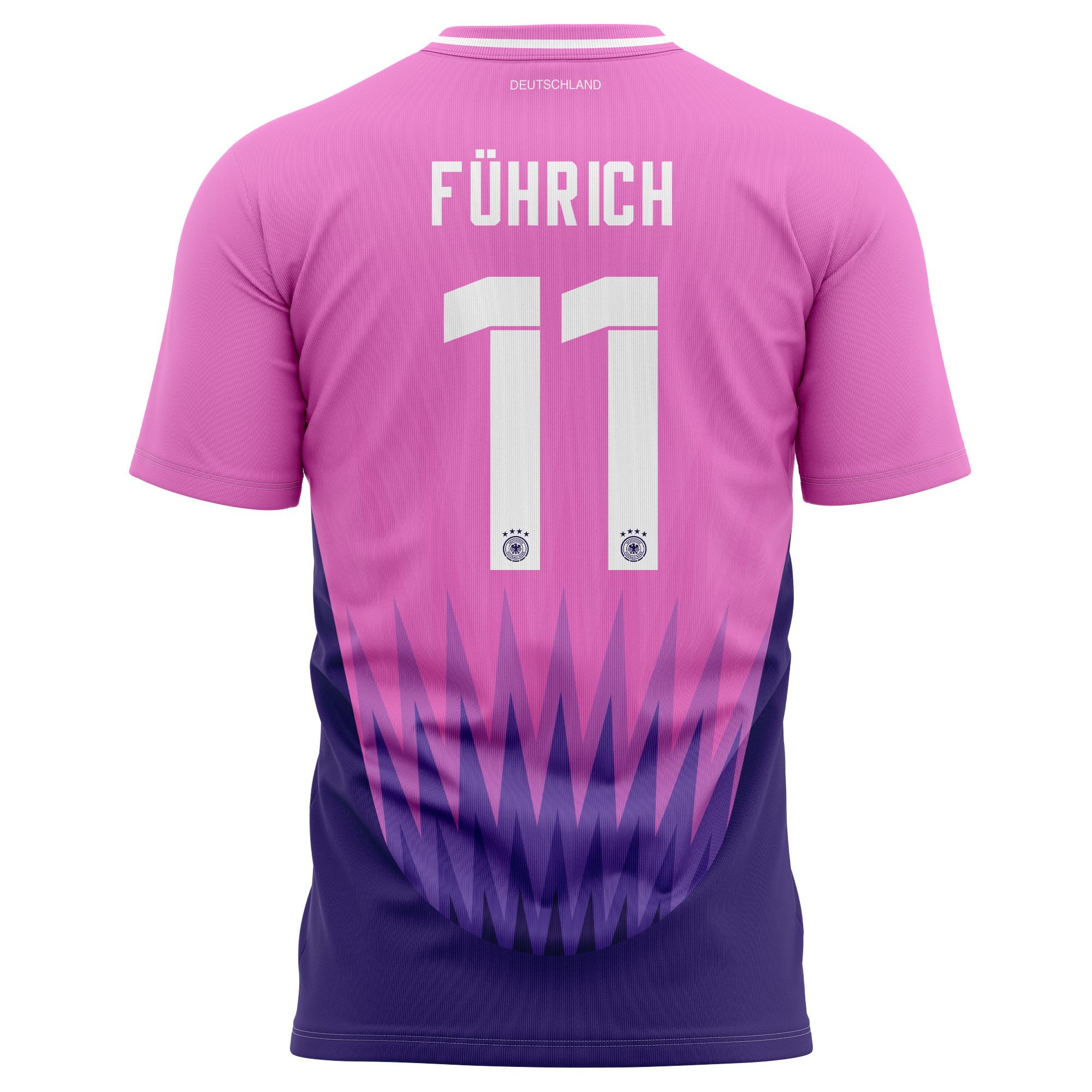 Chris Führich 11 Germany National Team 2024 Away Kits AOP T-shirt - Purple