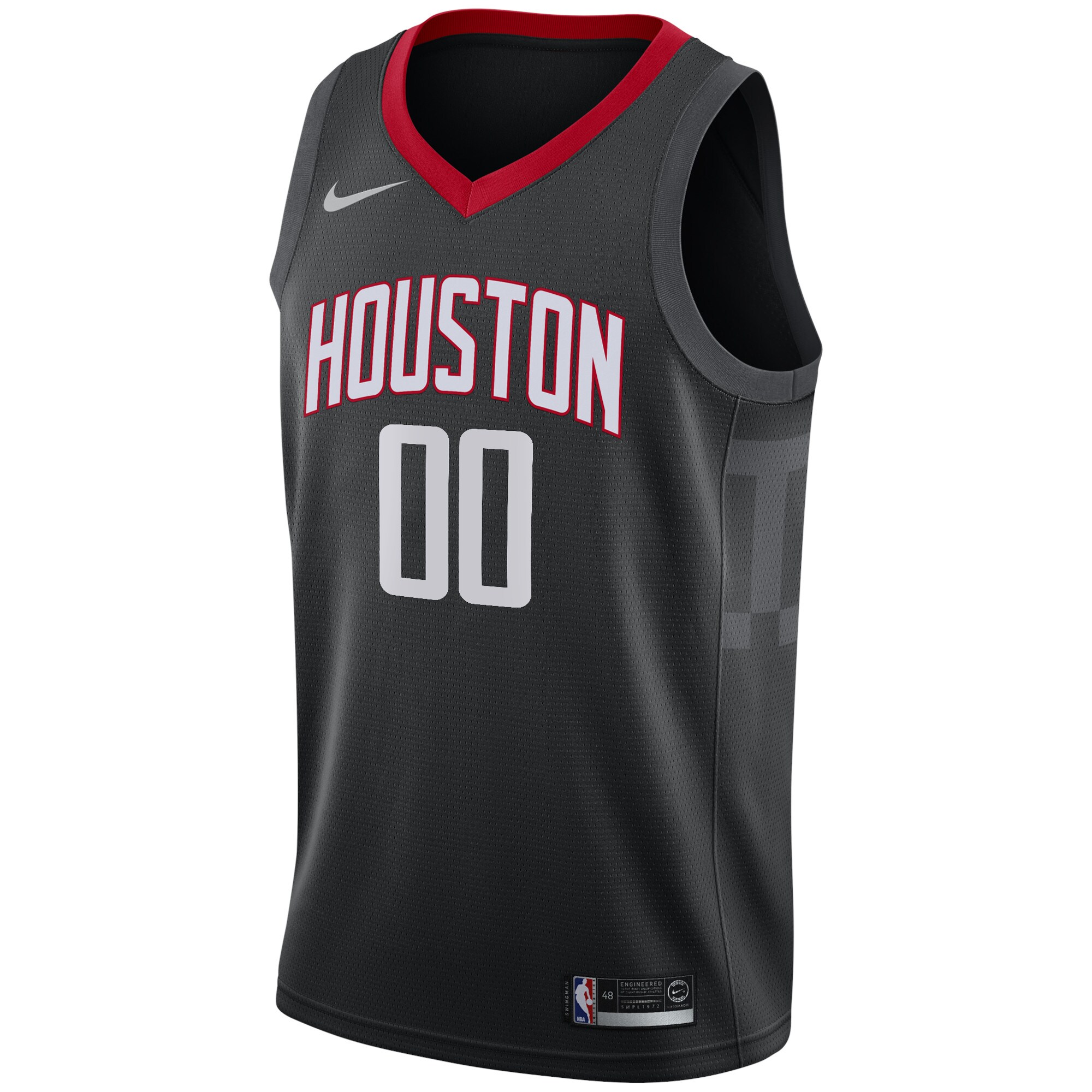 Houston Rockets  Swingman Custom Jersey Black - Statement Edition