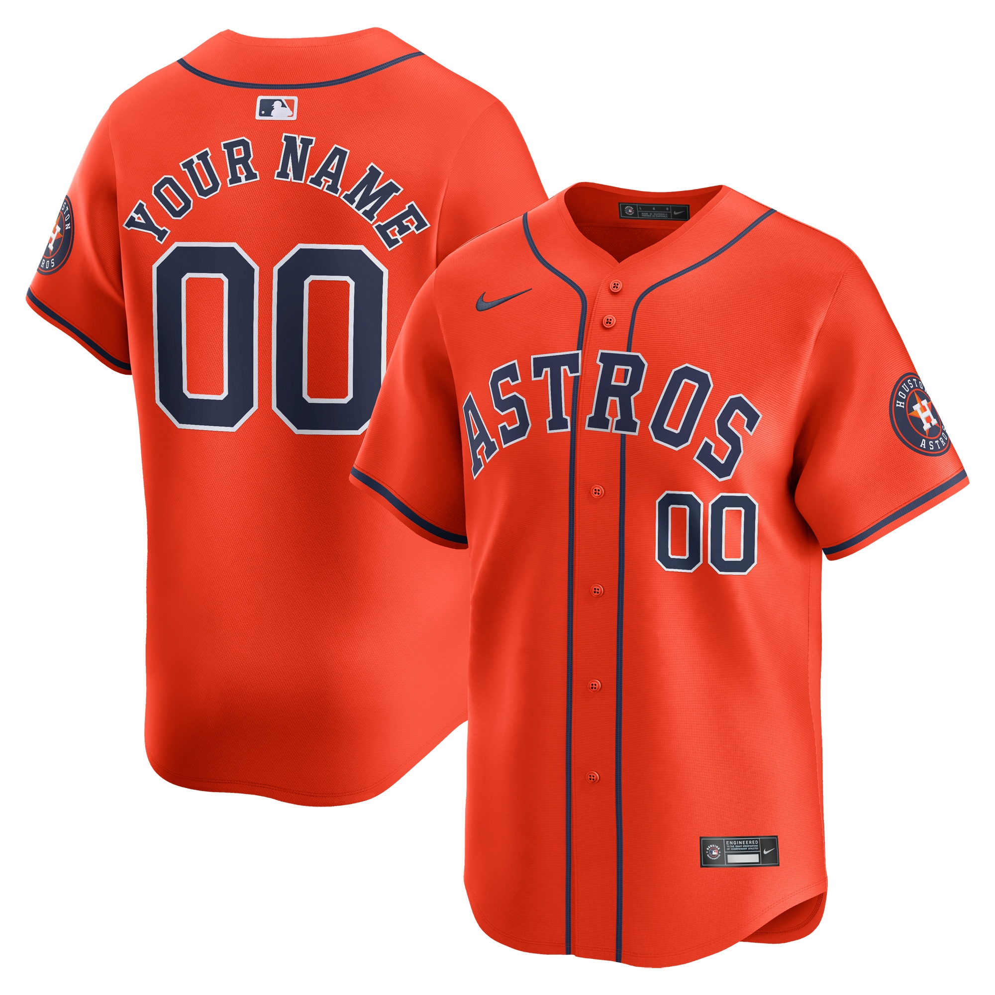 Houston Astros   Alternate Limited Custom Jersey\u00c2\u00a0\u00e2\u20ac\u201c Orange