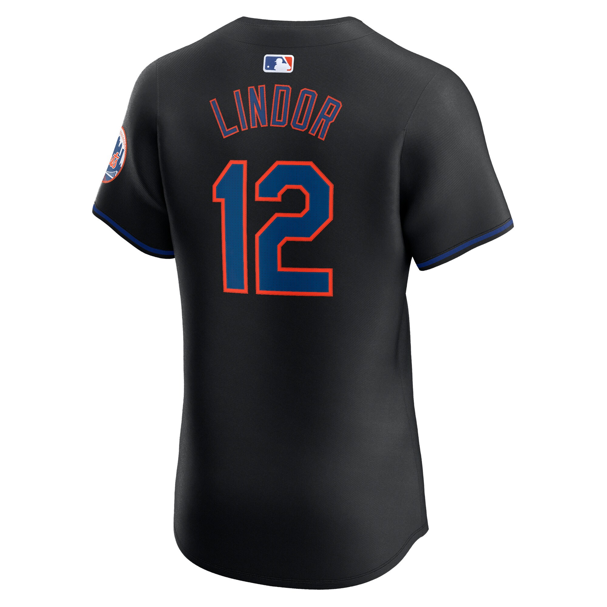 Francisco Lindor New York Mets  Alternate Elite Player Jersey - Black
