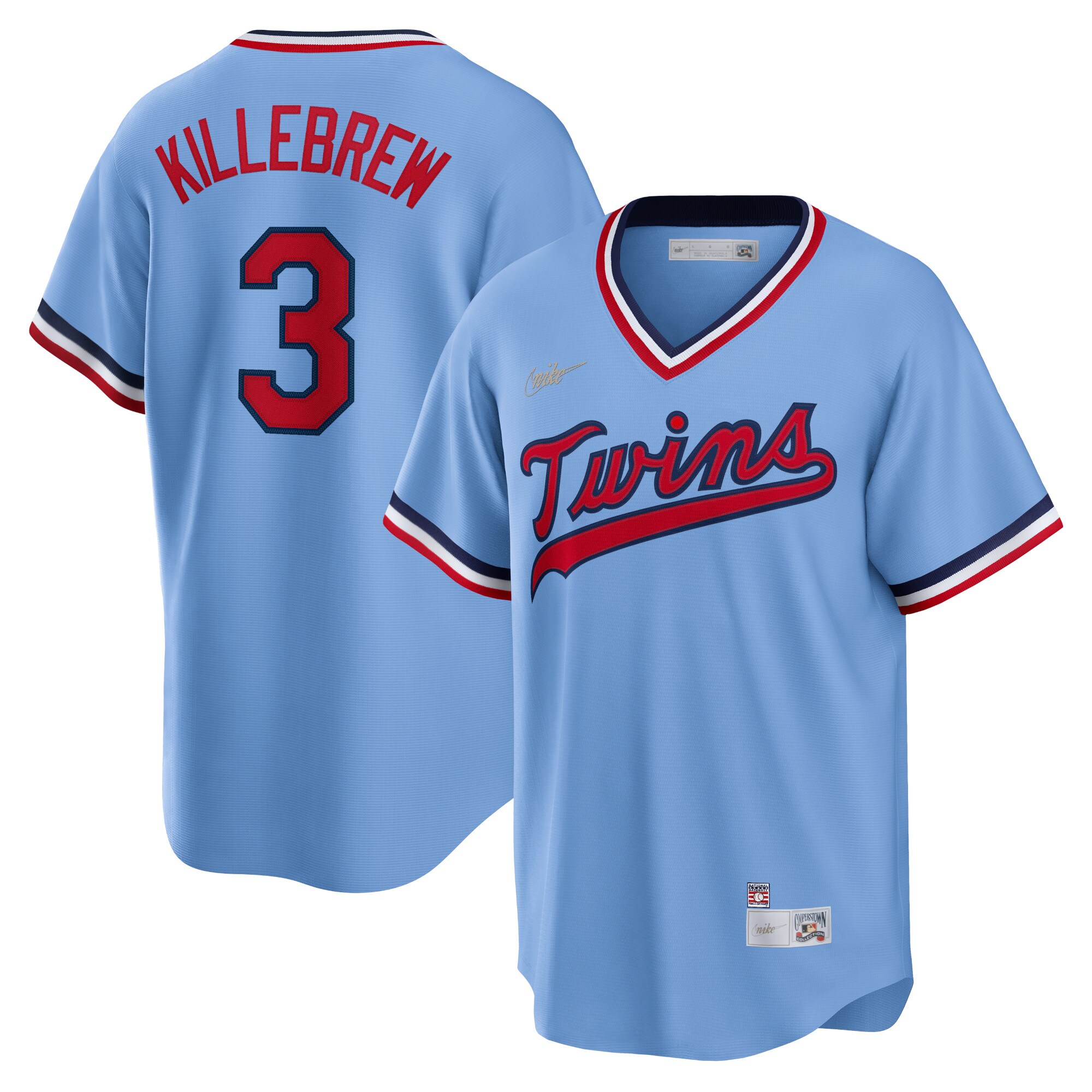 Harmon Killebrew Minnesota Twins  Road Cooperstown Collection Player Jersey - Light Blue