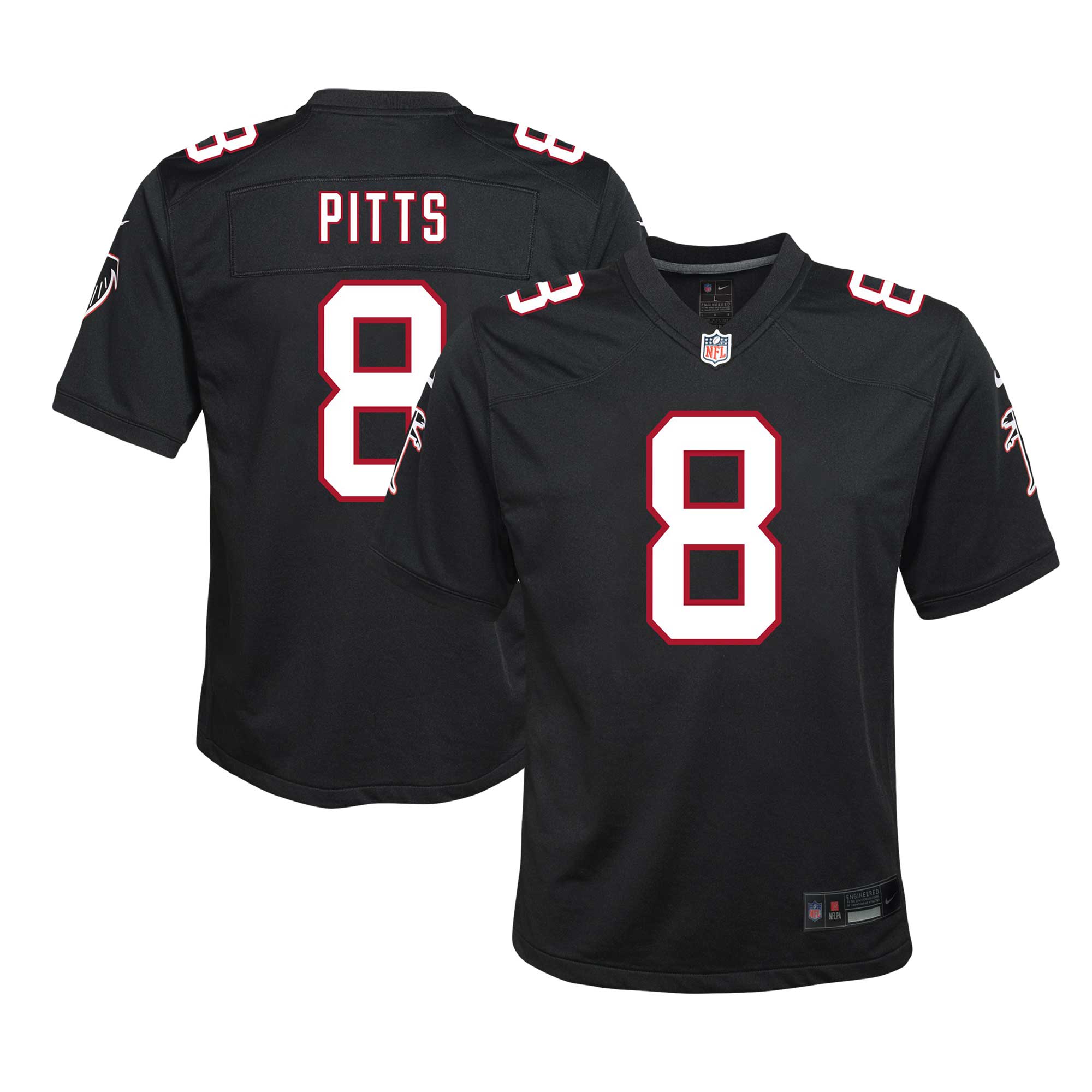 Kyle Pitts Atlanta Falcons  Youth Game Jersey - Black