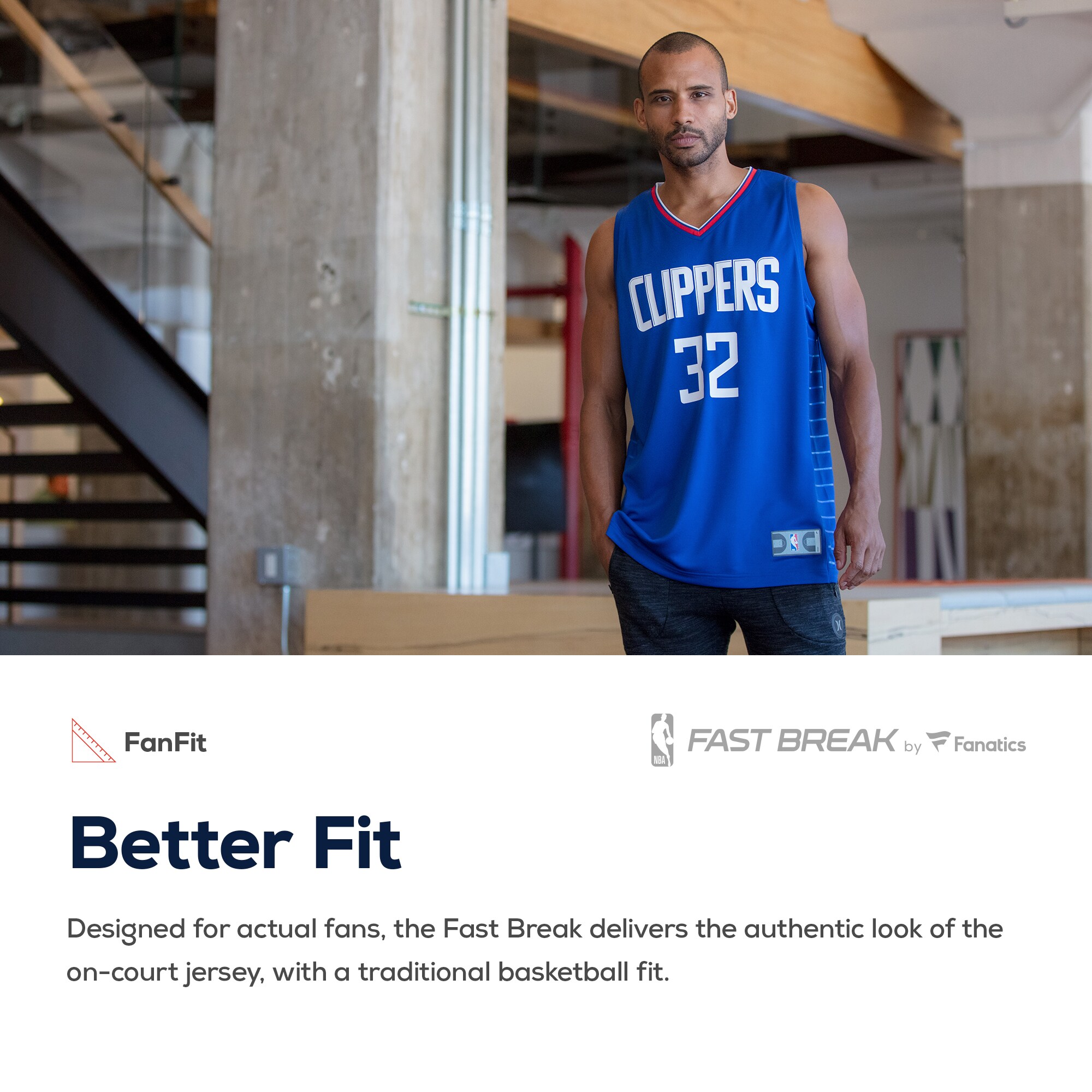 Ivica Zubac LA Clippers Fanatics Fast Break Replica Jersey - Icon Edition - Royal