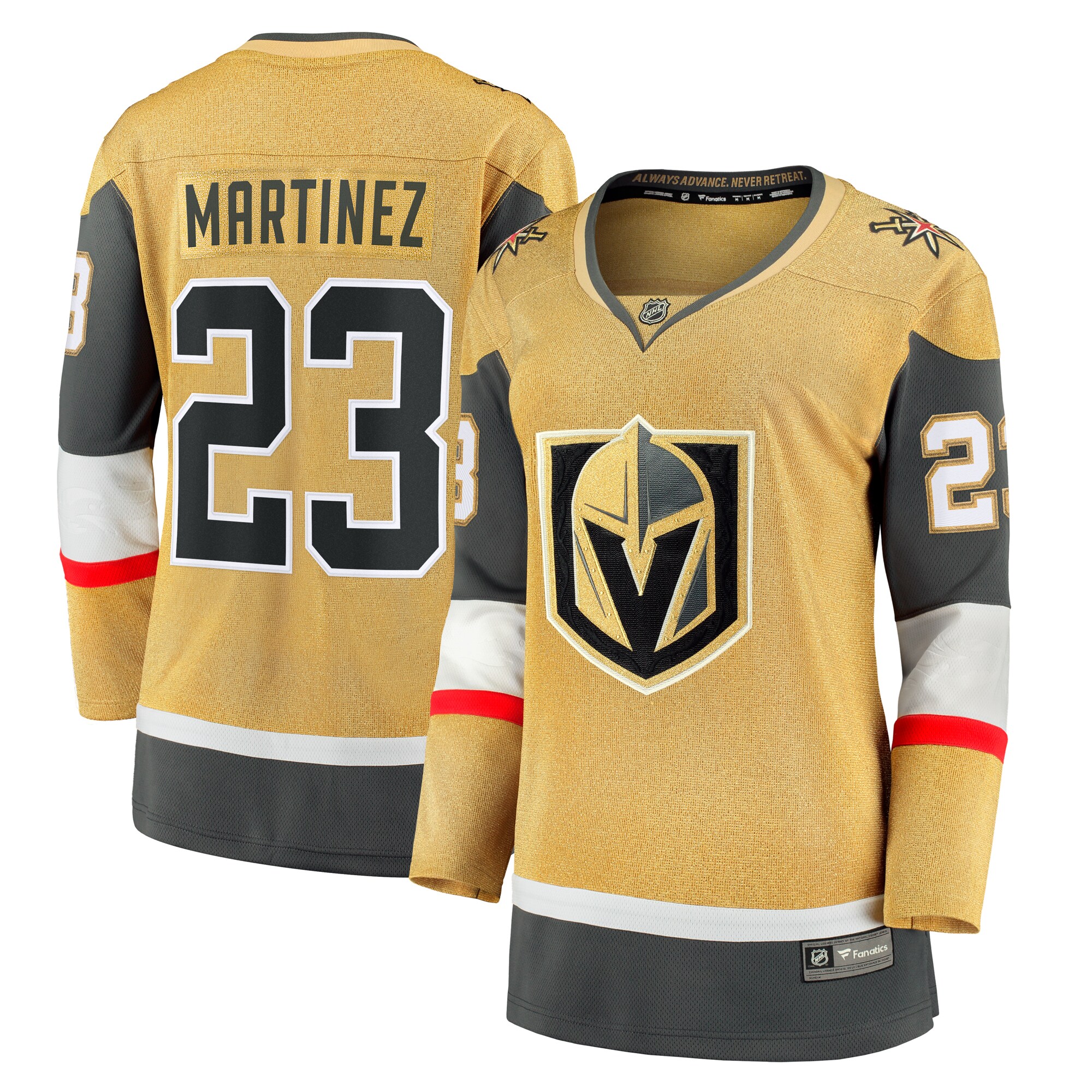 Alec Martinez Vegas Golden Knights Fanatics Women's Alternate Breakaway Player Jersey - Gold