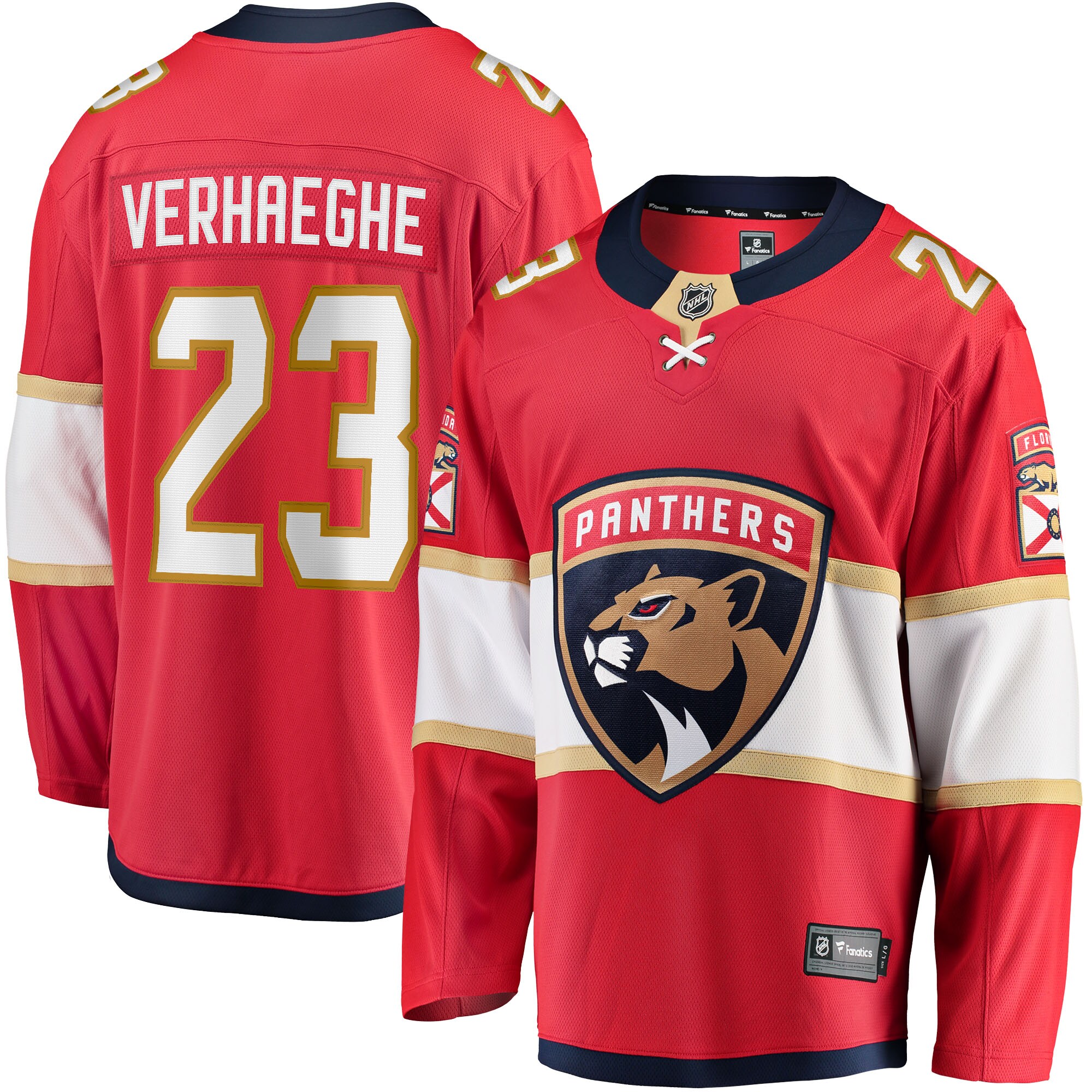 Carter Verhaeghe Florida Panthers Fanatics Home Breakaway Jersey - Red