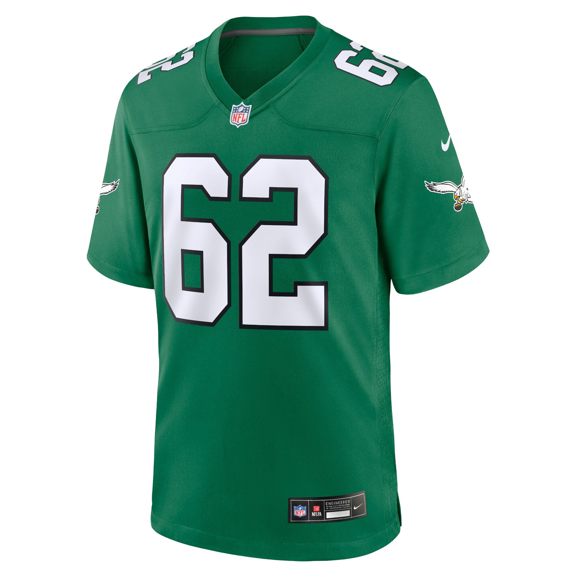 Jason Kelce Philadelphia Eagles  Youth Game Jersey - Kelly Green