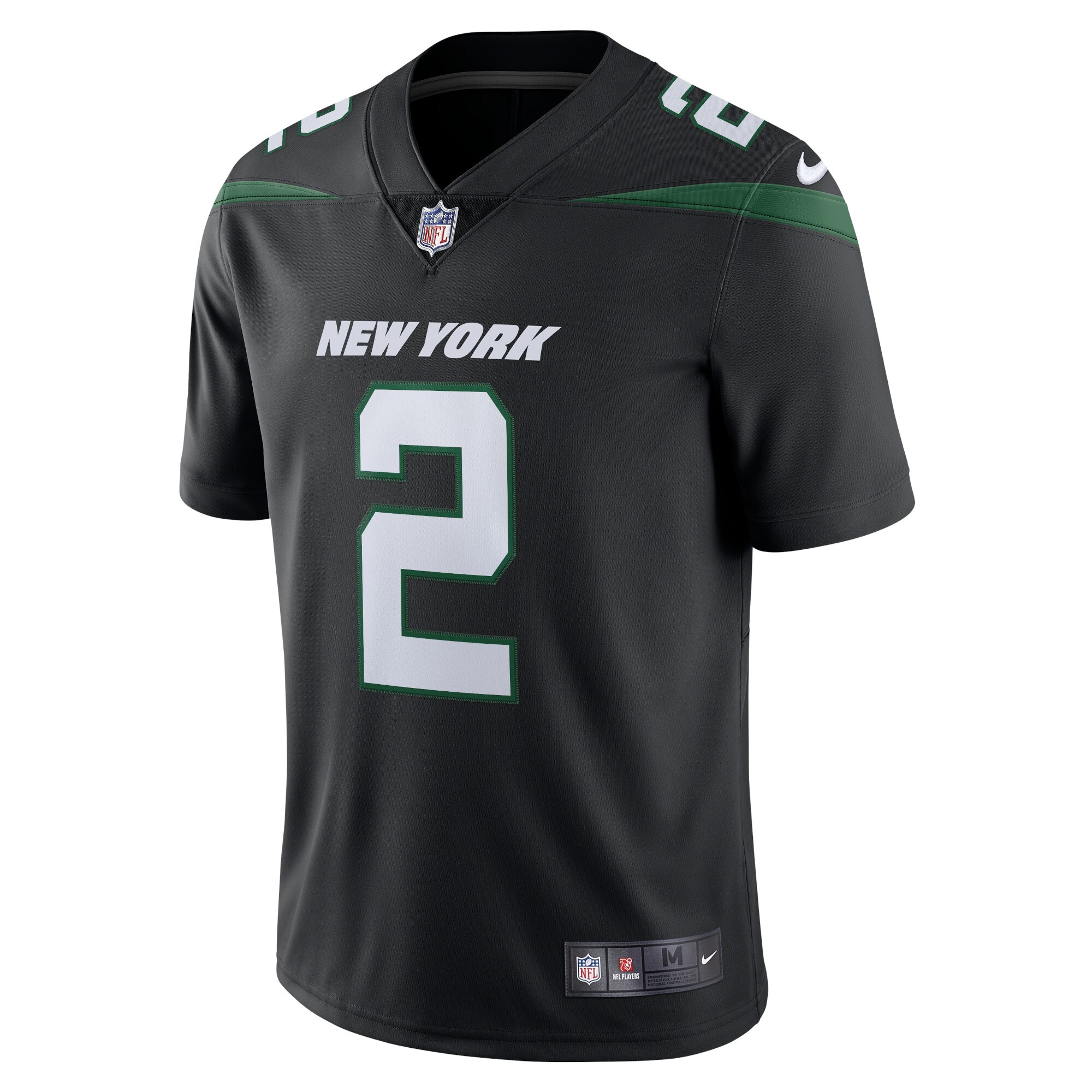 Zach Wilson New York Jets  Vapor Limited Jersey - Stealth Black