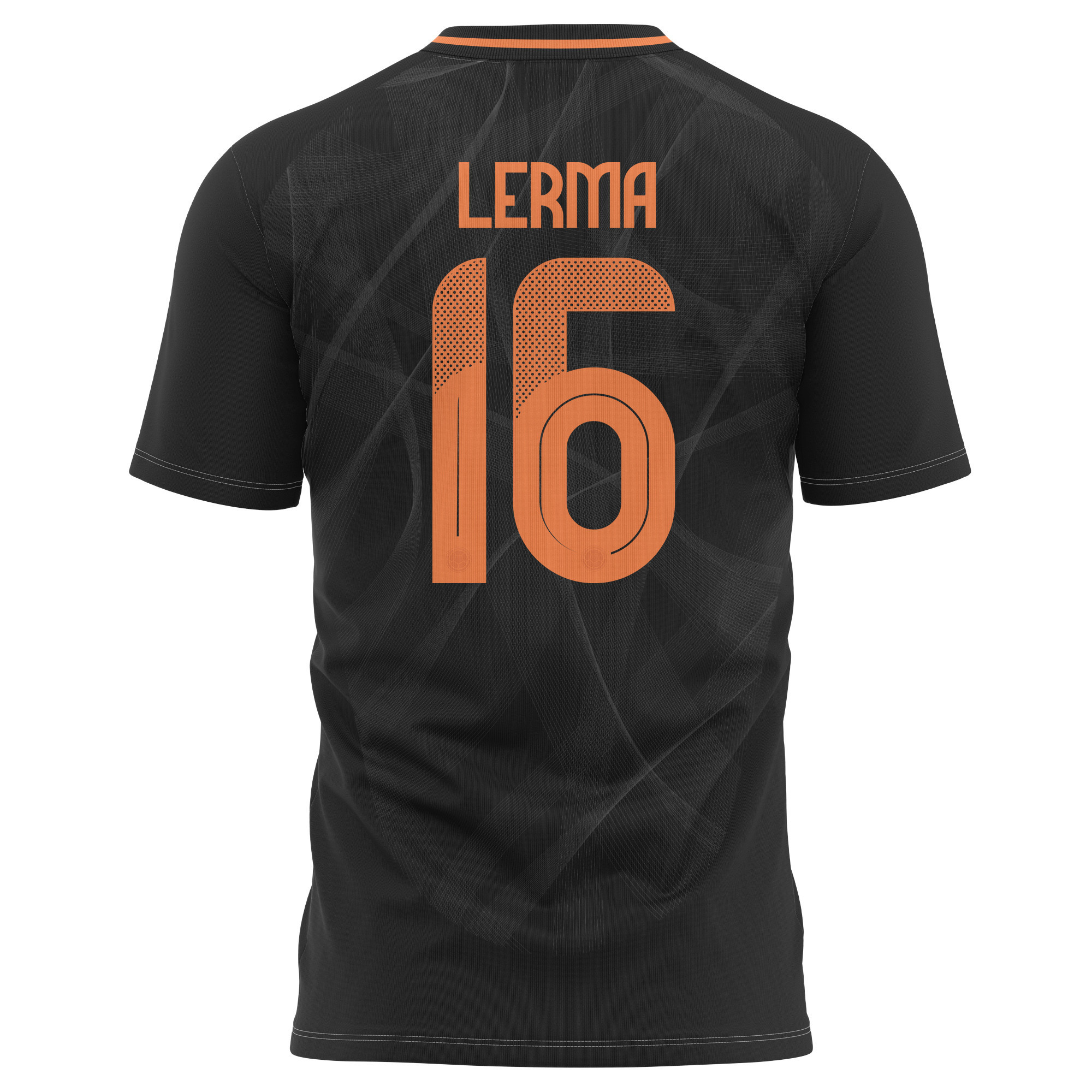 Jefferson Lerma 16 Colombia National Team 2024 Away Kits AOP T-shirt - Black