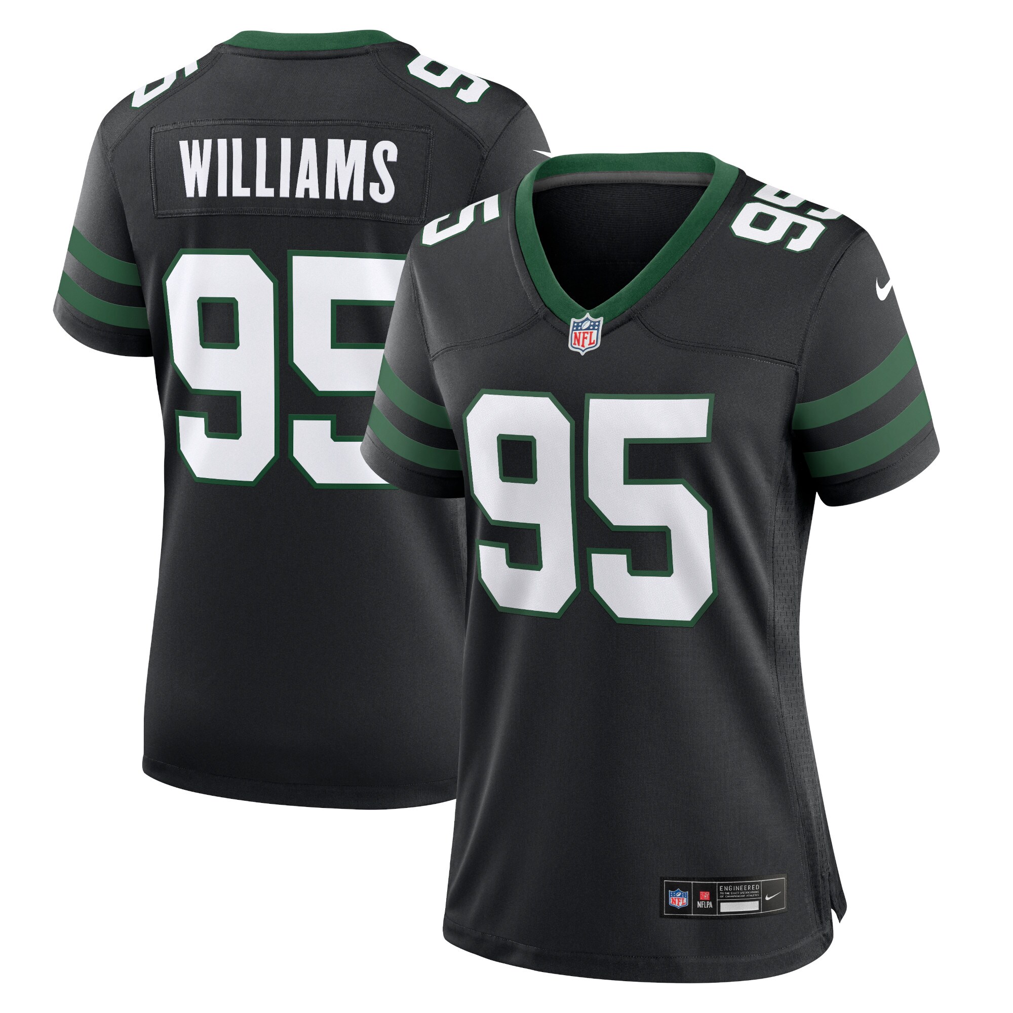 Quinnen Williams New York Jets  Women's Alternate Game Jersey - Legacy Black