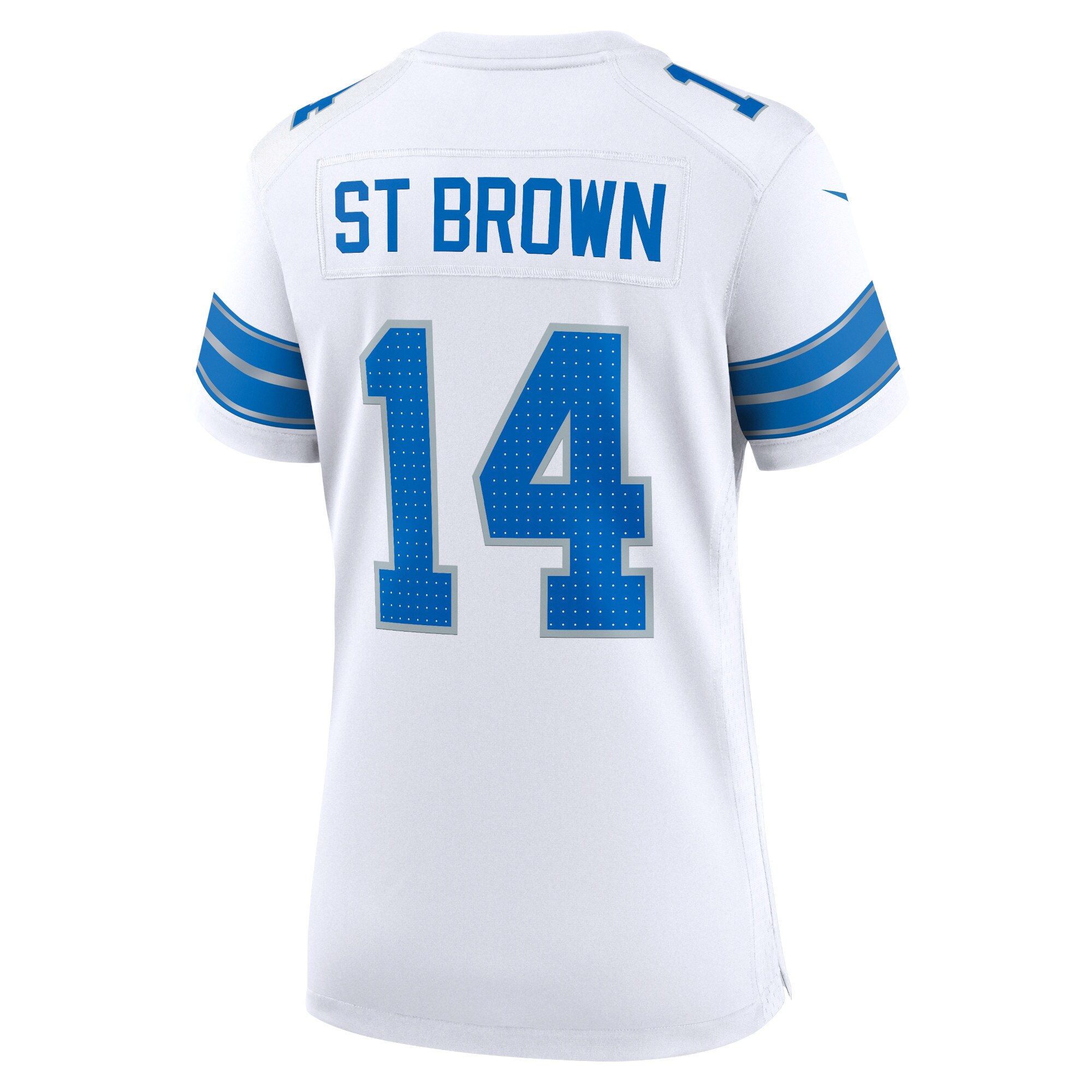 Amon-Ra St. Brown Detroit Lions  Women's White Game Jersey - White