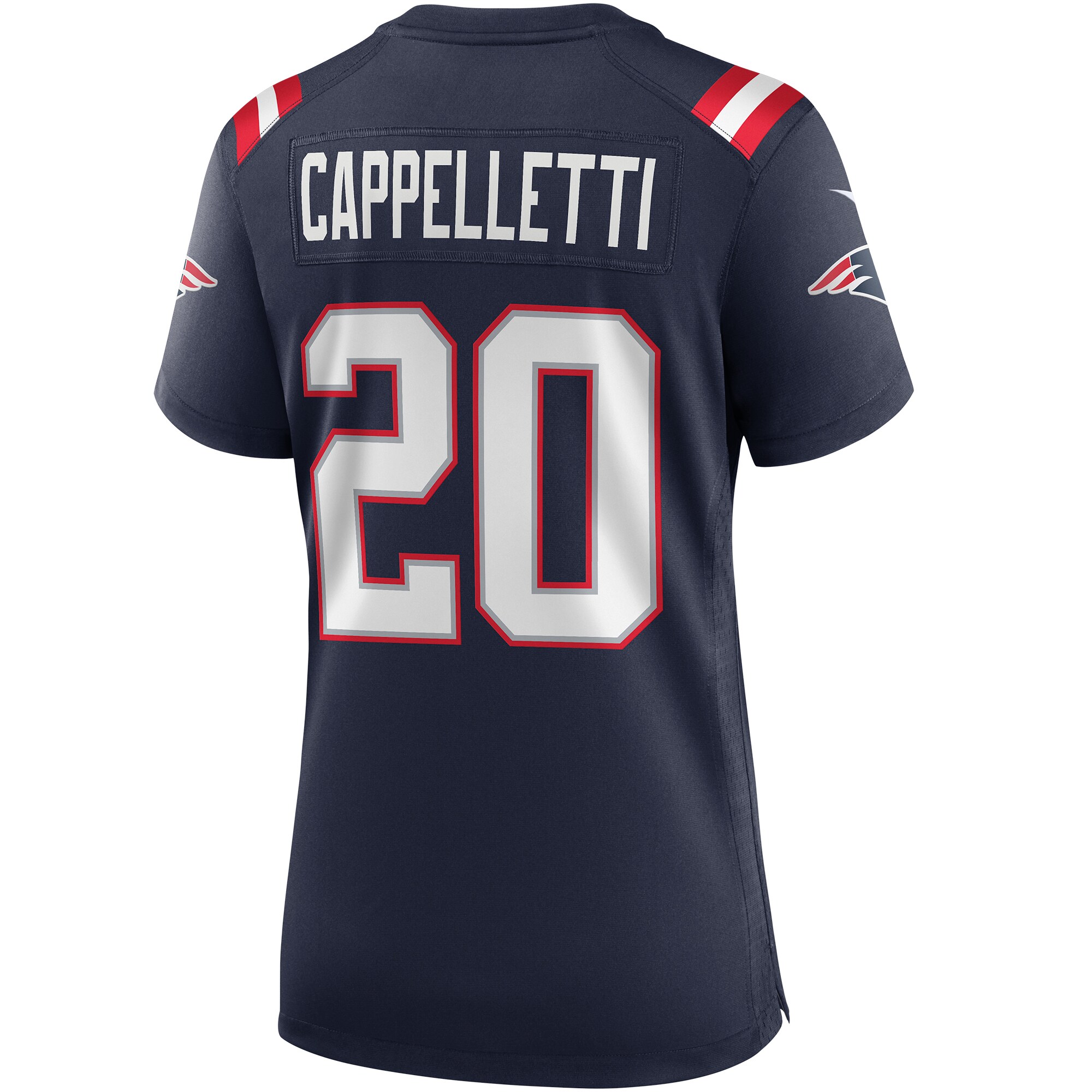 Gino Cappelletti New England Patriots  Women's Game Retired Player Jersey - Navy