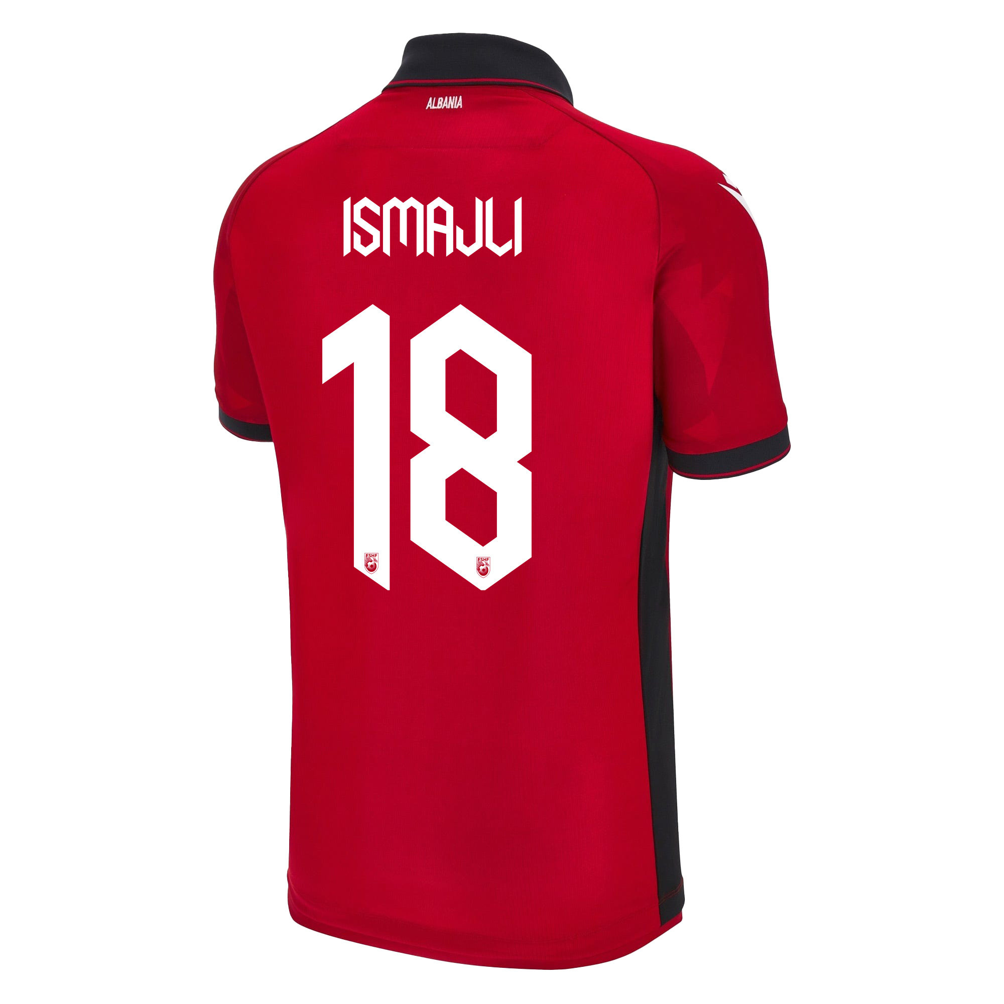 Ardian Ismajli 18 Albania National Team 2024/25 Home Men Jersey - Red