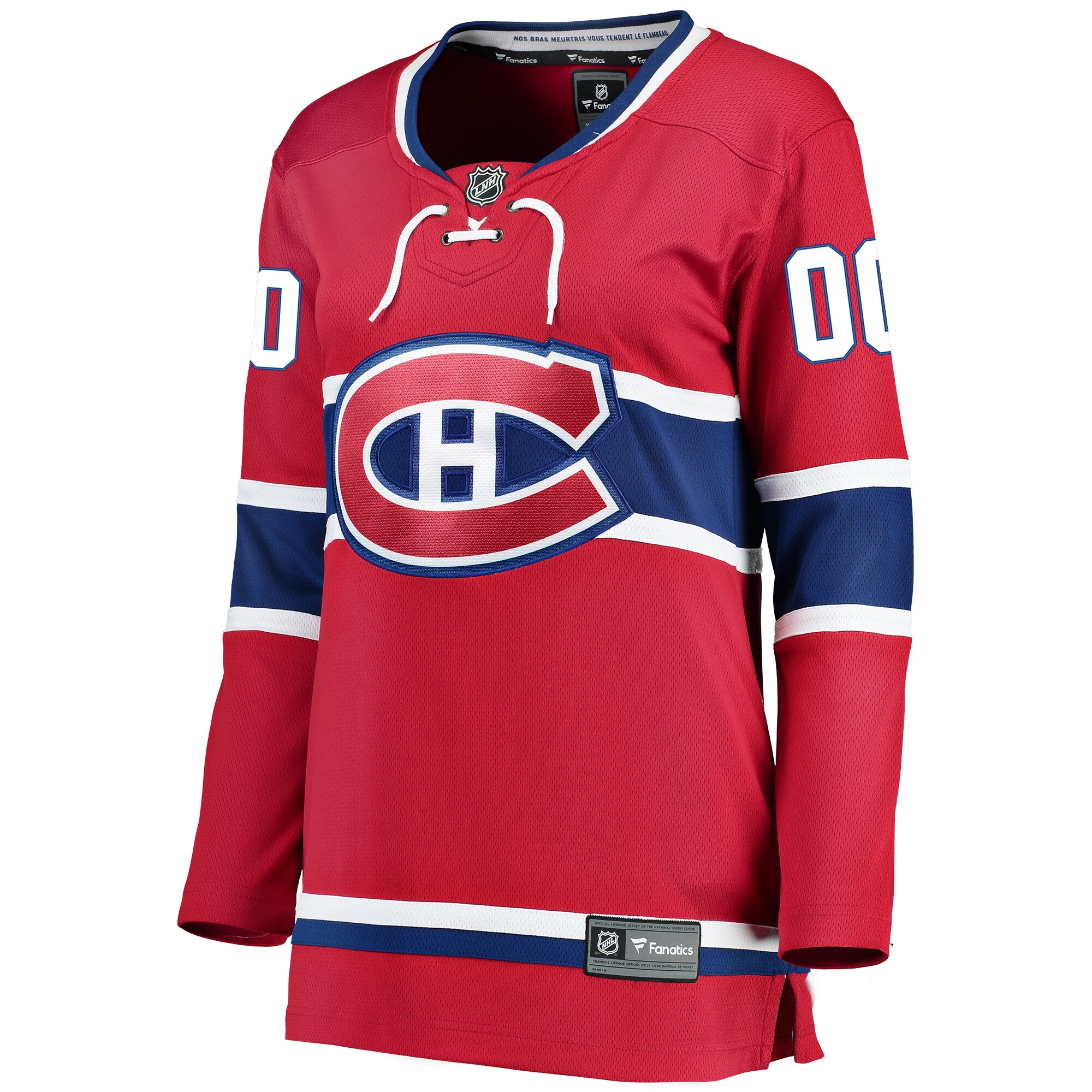 Montreal Canadiens Fanatics Women's Home Breakaway Custom Jersey - Red