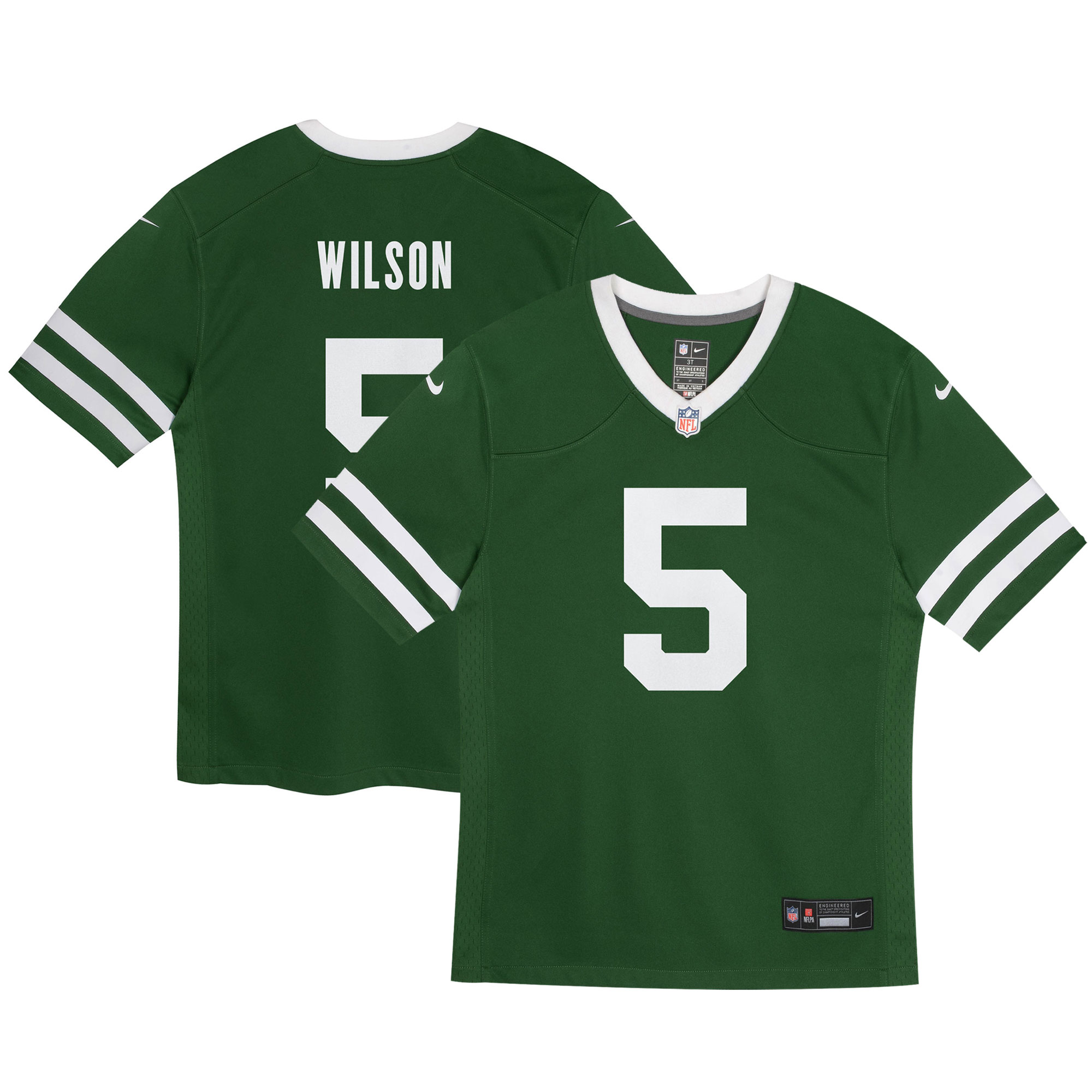 Garrett Wilson New York Jets  Infant Game Jersey - Legacy Green