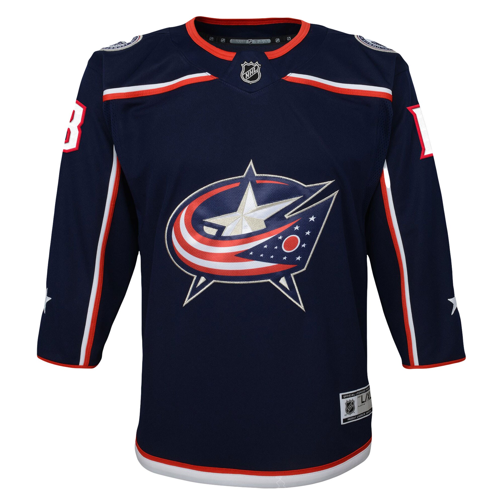 Johnny Gaudreau Columbus Blue Jackets Youth 2022\/23 Premier Player Jersey - Navy
