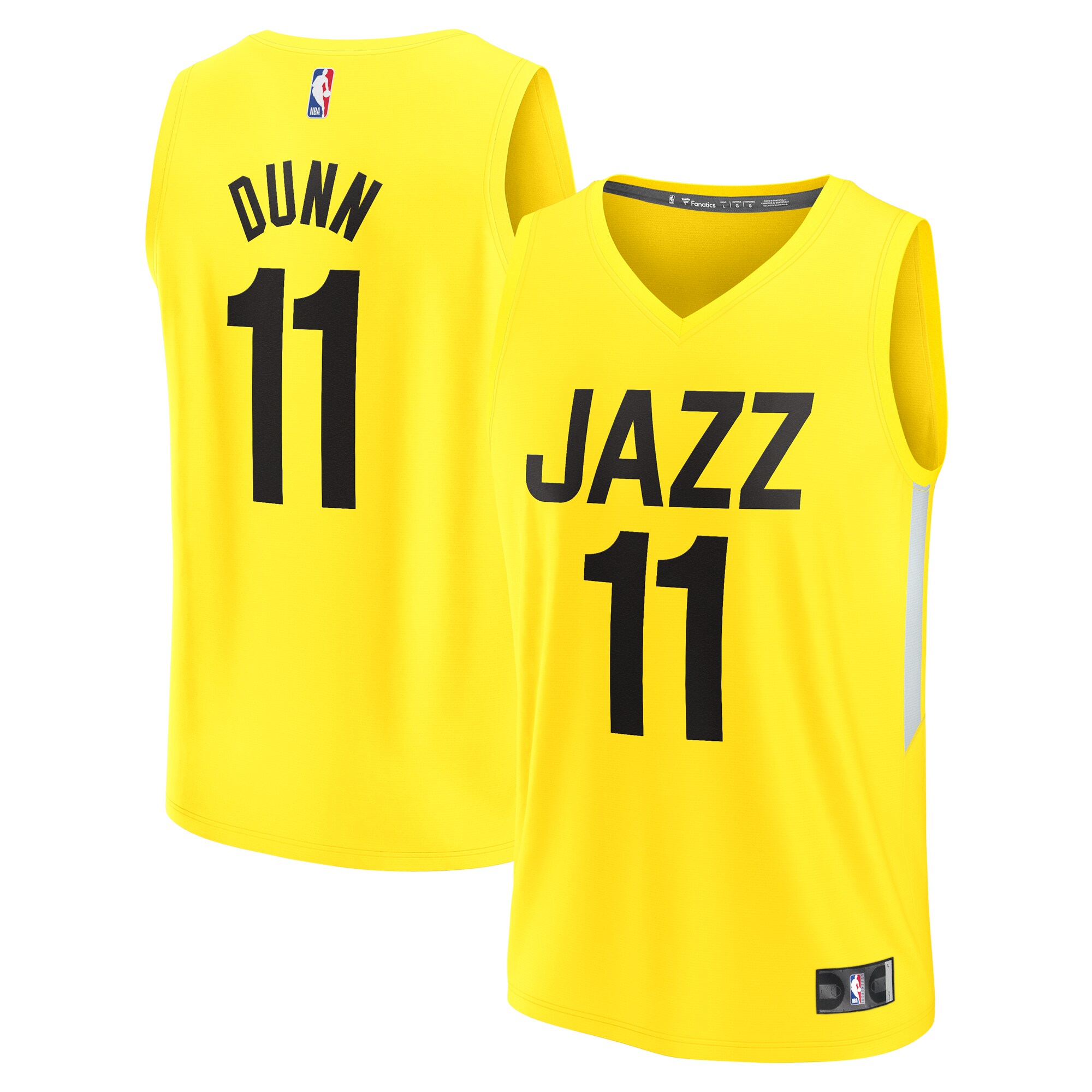 Kris Dunn Utah Jazz Fanatics Youth Fast Break Player Jersey - Icon Edition - Yellow